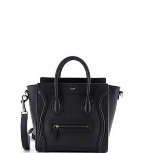 Celine Luggage Bag Grainy Leather Nano #248474C14B